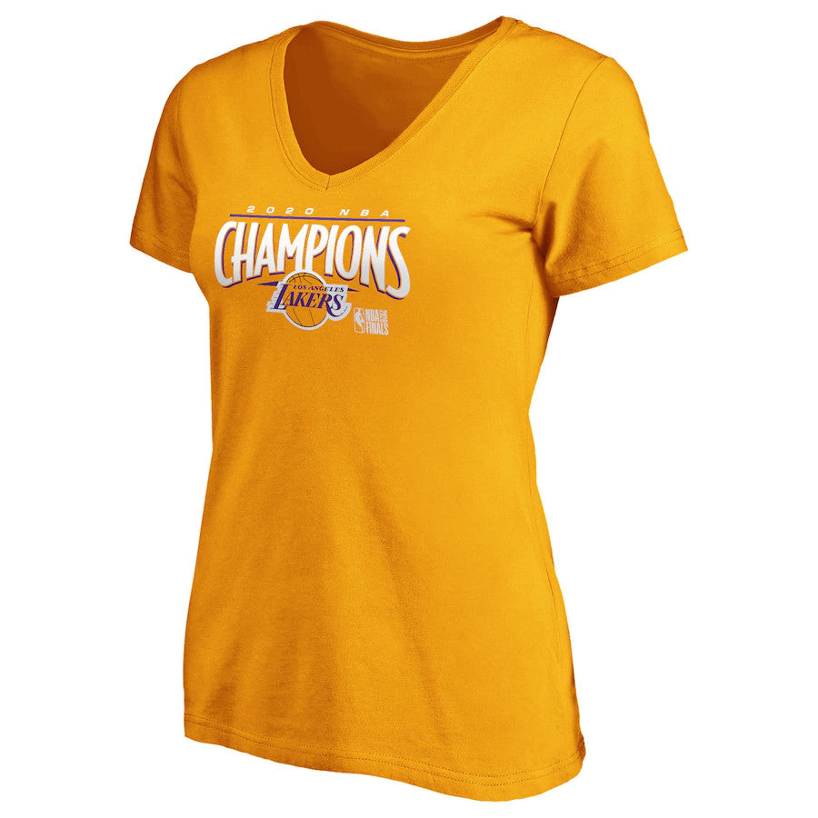 Fanatics Los Angeles Lakers Women's Streaking Dunk T-Shirt 20 GLD / 2XL