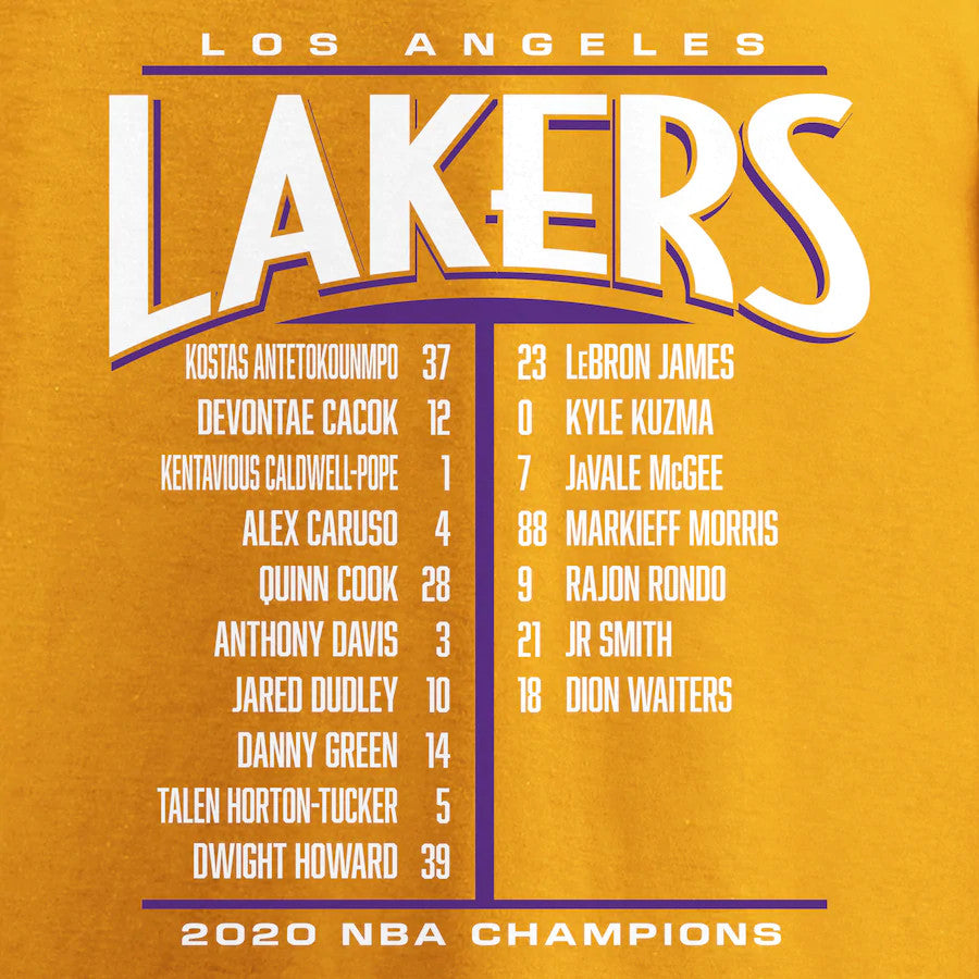 LOS ANGELES LAKERS WOMEN'S STREAKING DUNK T-SHIRT