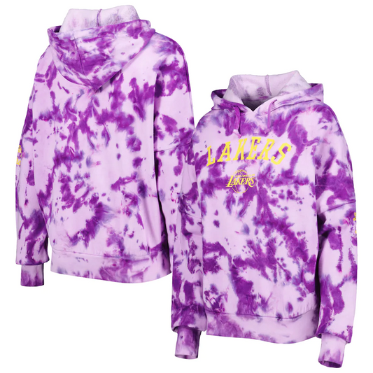 LOS ANGELES LAKERS WOMEN'S TIE DYE HOODIE SWEATSHIRT