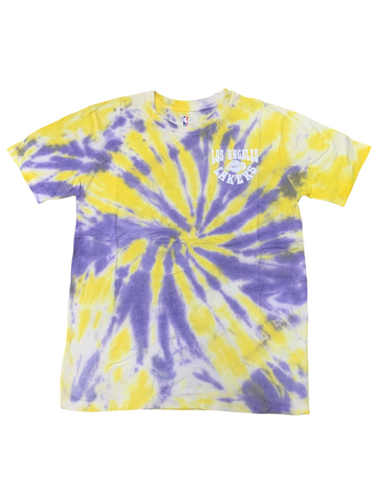 LOS ANGELES LAKERS YOUTH PENNANT TIE DYE T-SHIRT
