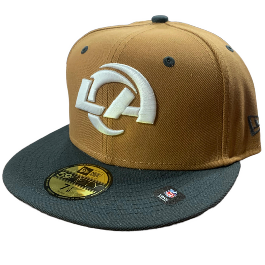 GORRO AJUSTADO LOS ANGELES RAMS 2-TONE COLOR PACK 59FIFTY - MARRÓN/ CARBÓN