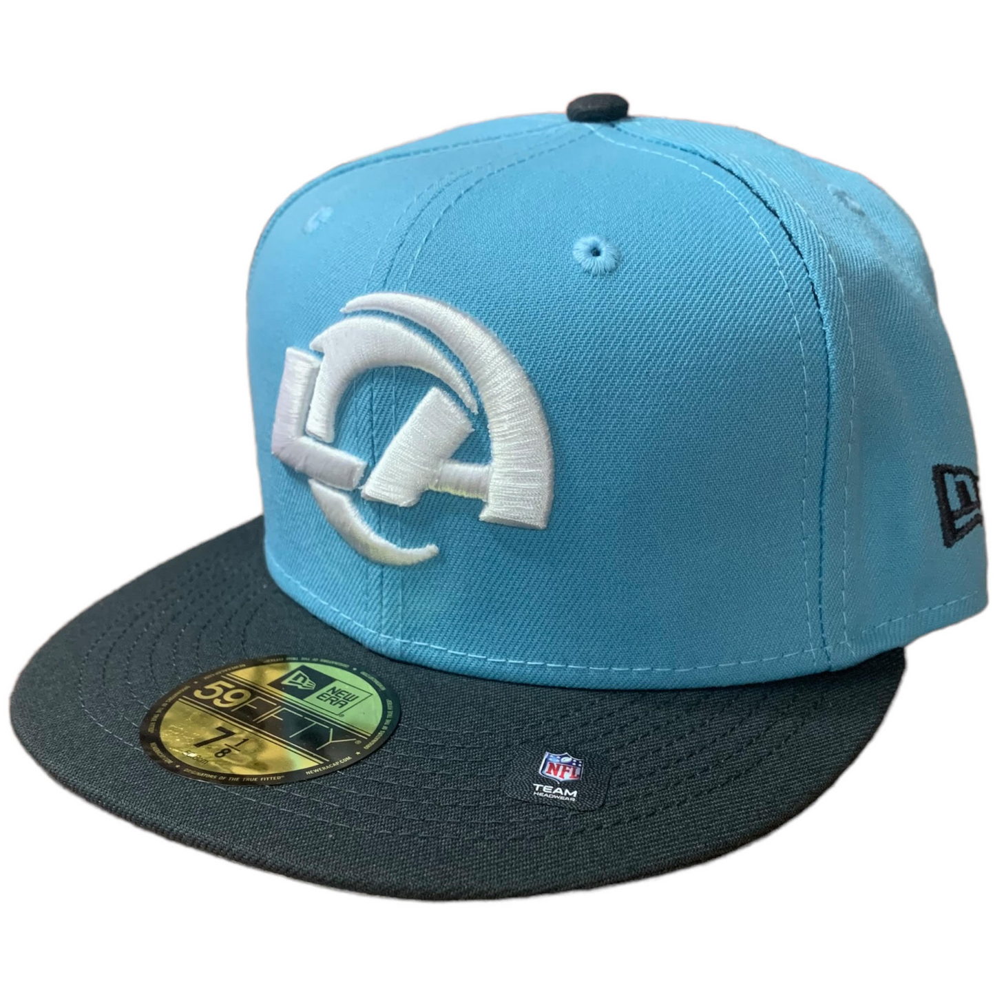 LOS ANGELES RAMS 2-TONE COLOR PACK 59FIFTY FITTED HAT - LIGHT BLUE/ CHARCOAL
