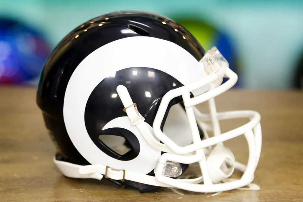 LOS ANGELES RAMS 2017-2019 THROWBACK MINI SPEED HELMET LOS ANGELES RAMS 2017-2019 THROWBACK MINI SPEED HELMET