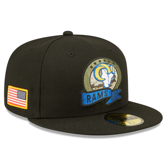 LOS ANGELES RAMS 2022 SALUTE TO SERVICE 59FIFTY FITTED HAT
