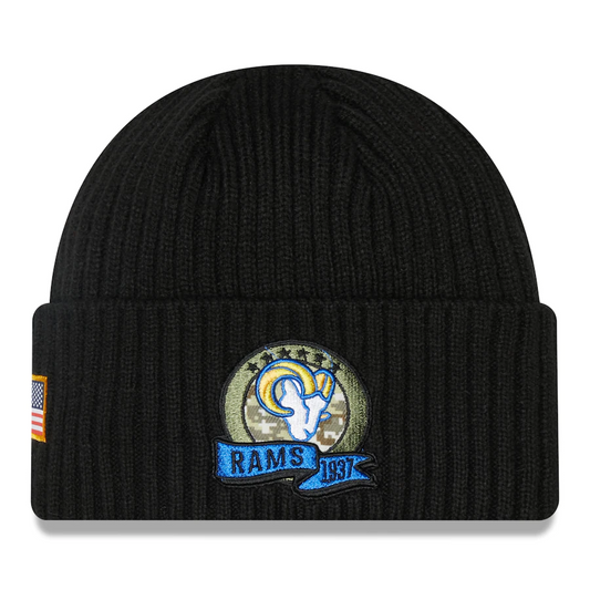 LOS ANGELES RAMS 2022 SALUTE TO SERVICE KNIT BEANIE