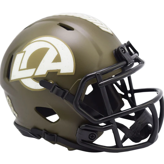 LOS ANGELES RAMS 2022 SALUTE TO SERVICE MINI SPEED HELMET