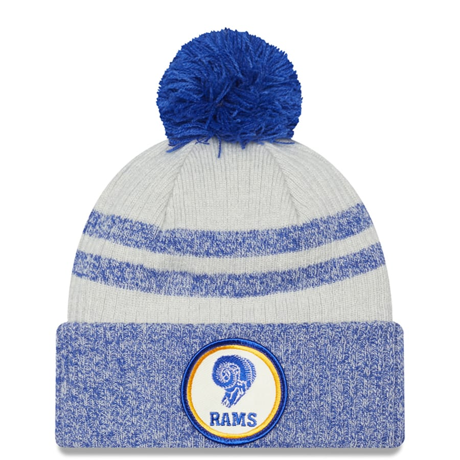 LOS ANGELES RAMS 2022 SIDELINE HISTORIC CUFFED POM KNIT