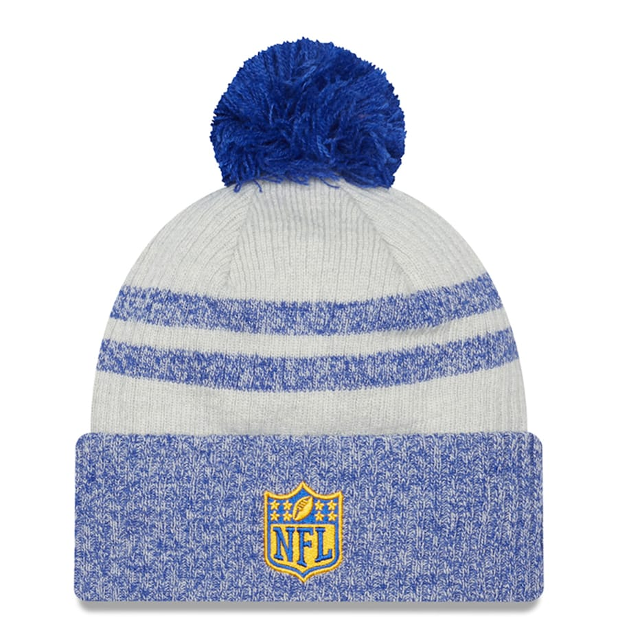 LOS ANGELES RAMS 2022 SIDELINE HISTORIC CUFFED POM KNIT