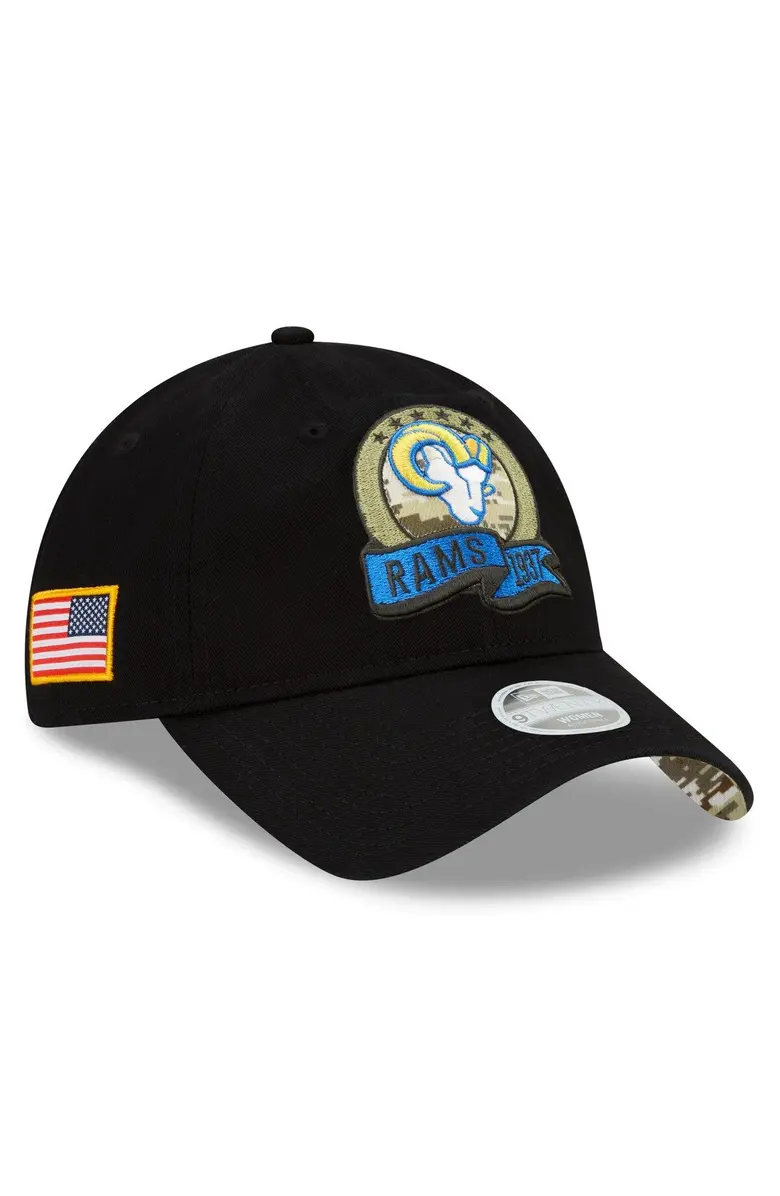 LOS ANGELES RAMS 2022 WOMEN'S SALUTE TO SERVICE 9TWENTY ADJUSTABLE HAT