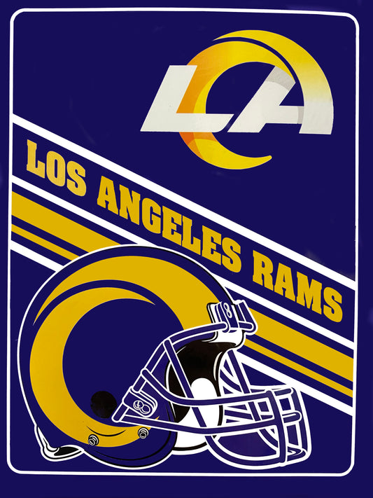 LOS ANGELES RAMS TEAM 60"X80" RACHEL BLANKET