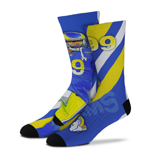 LOS ANGELES RAMS AARON DONALD PLAYER STRIPE CALCETINES UNISEX 