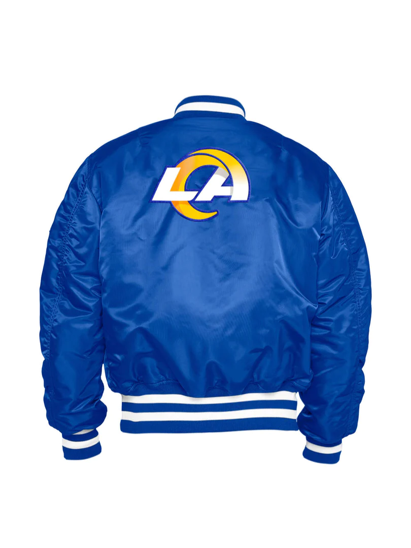 CHAQUETA BOMBER REVERSIBLE DE LOS ANGELES RAMS ALPHA INDUSTRIES