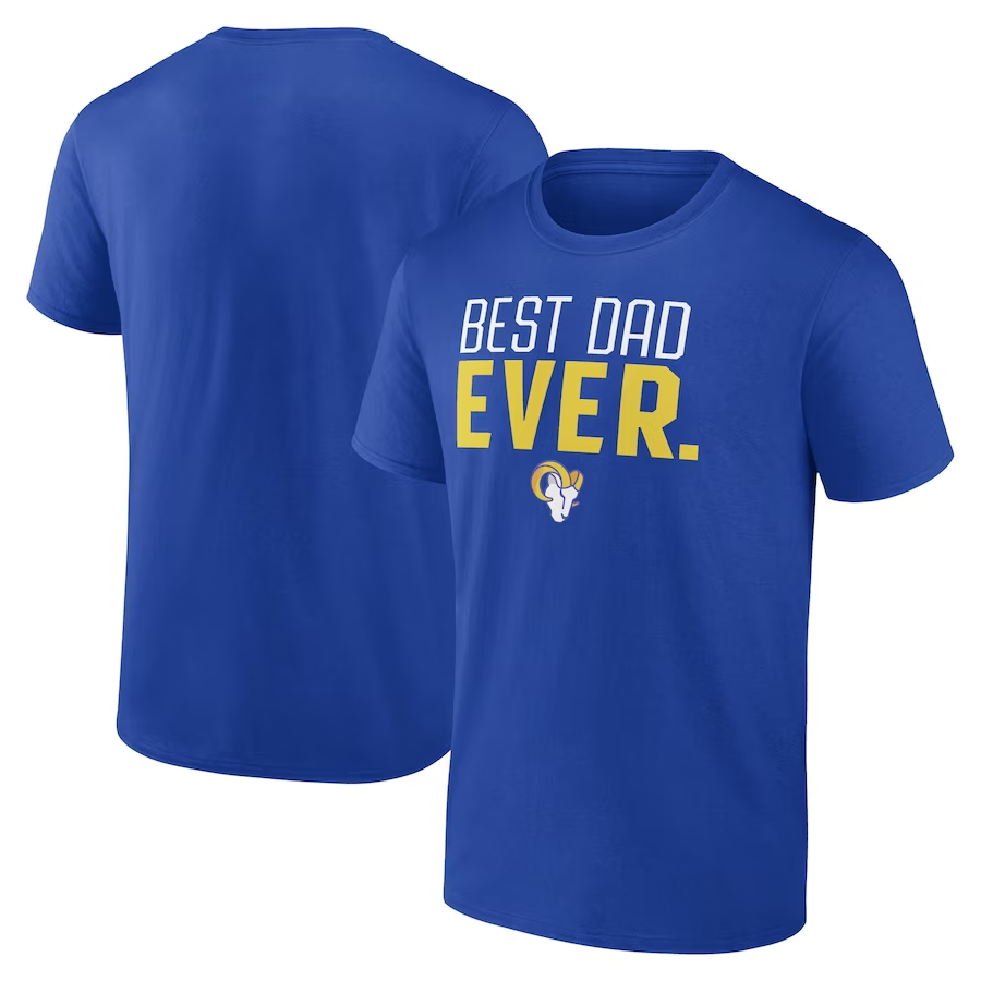 LOS ANGELES RAMS MEN'S BEST DAD EVER T-SHIRT