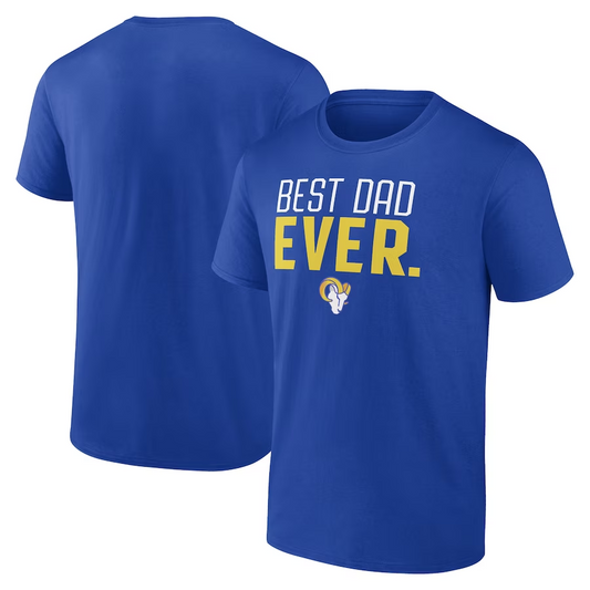 CAMISETA EL MEJOR PAPÁ PARA HOMBRE DE LOS ANGELES RAMS