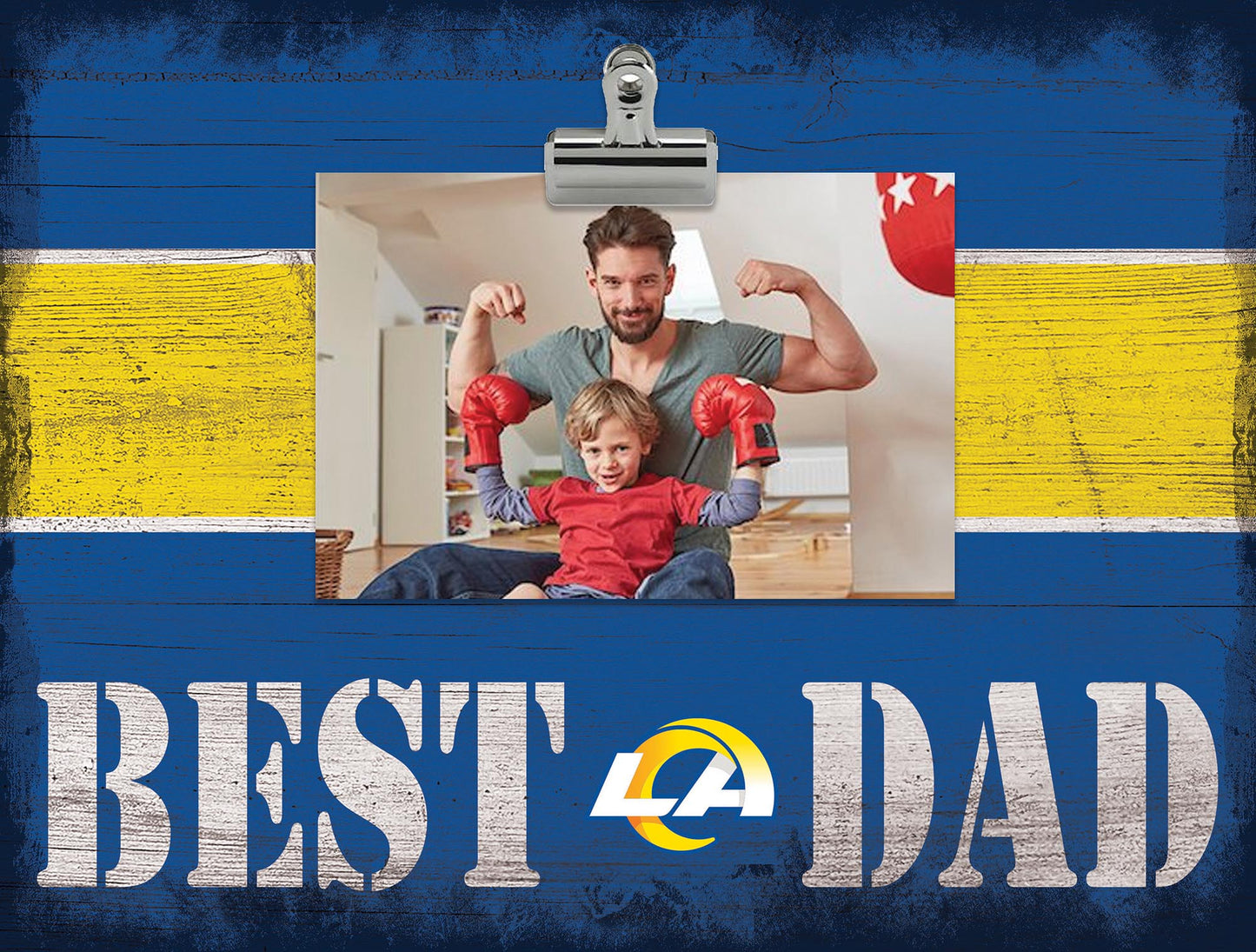 LOS ANGELES RAMS BEST DAD PHOTO CLIP FRAME
