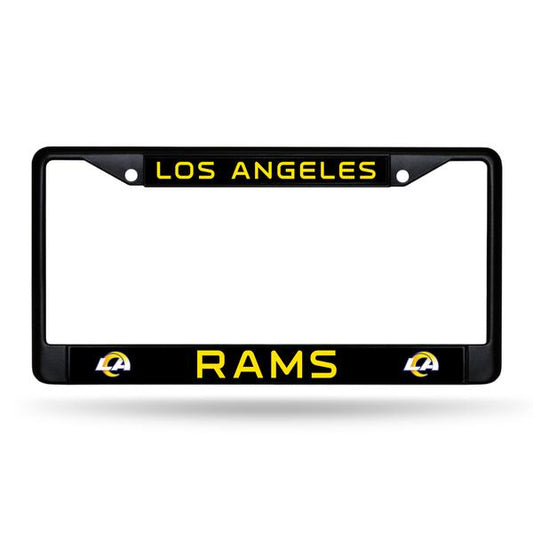LOS ANGELES RAMS 'BLACK' CHROME LICENSE PLATE