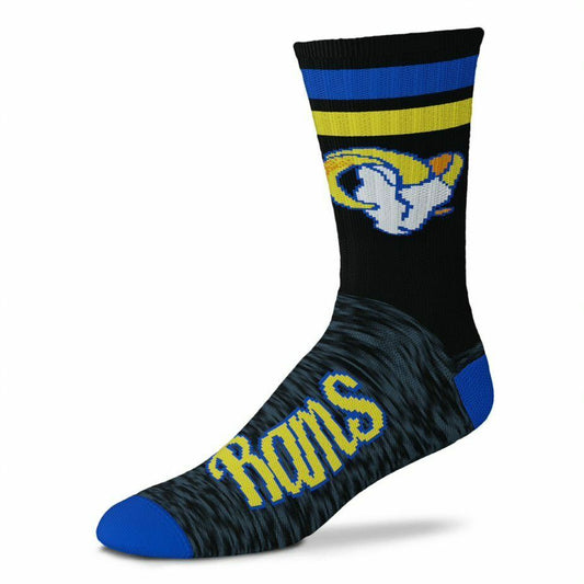 LOS ANGELES RAMS BLACK SCRIPT SOCKS