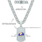LOS ANGELES RAMS BLING DOG TAG NECKLACE