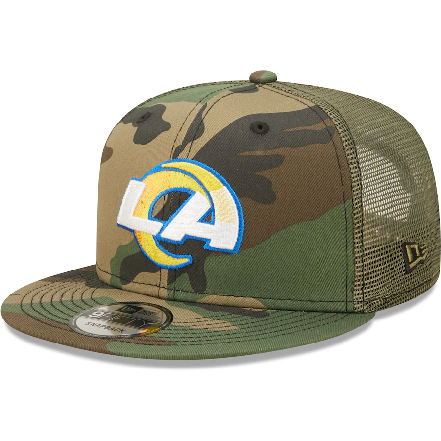 GORRA SNAPBACK 9FIFTY DE LOS ANGELES RAMS CAMO TRUCKER