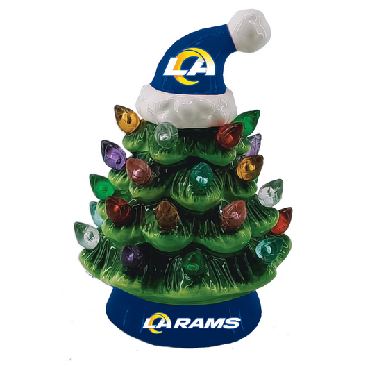 LOS ANGELES RAMS CERAMIC TREE CHRISTMAS ORNAMENT