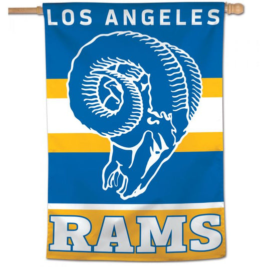 LOS ÁNGELES RAMS LOGOTIPO CLÁSICO 28"X40" BANDERA VERTICAL