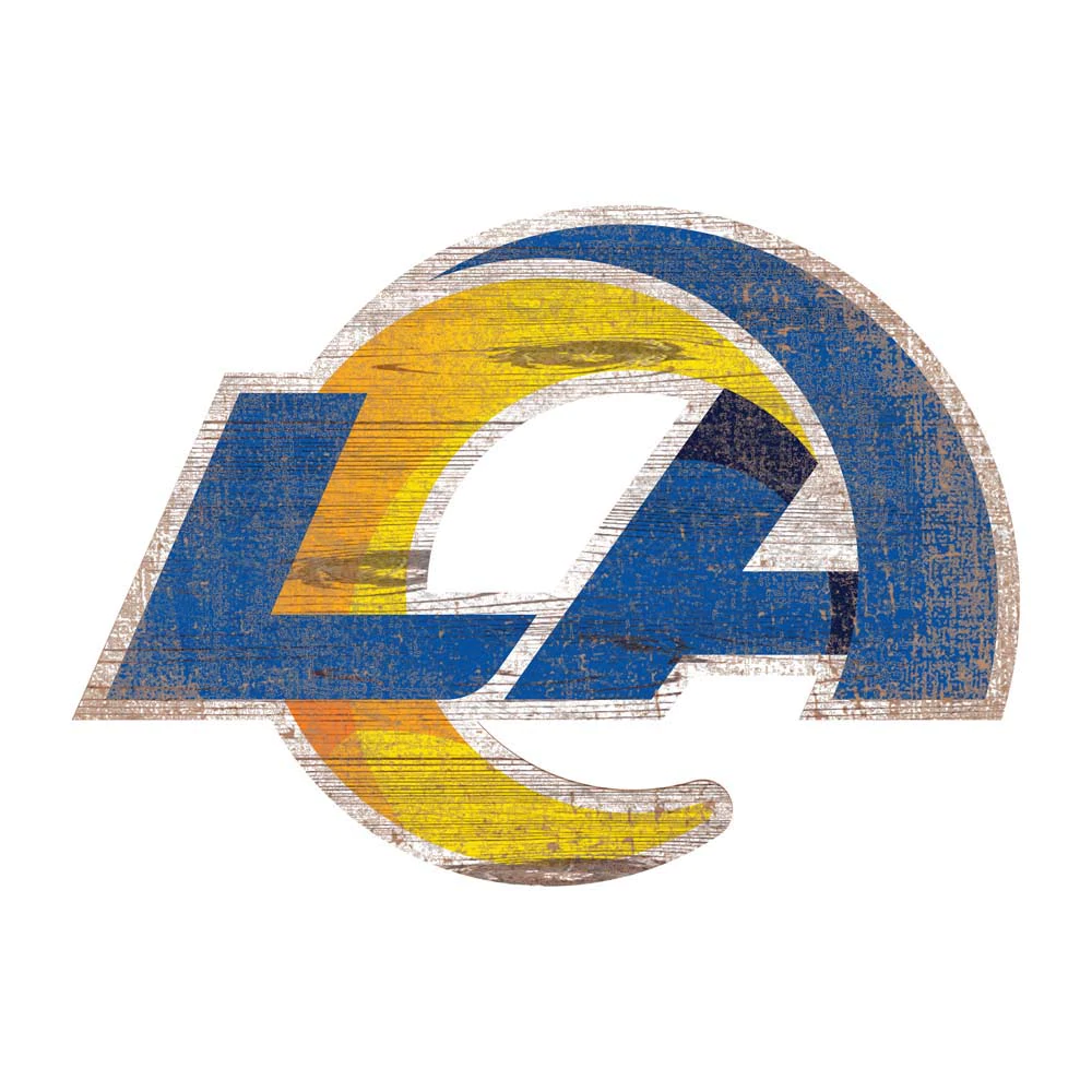 LOS ANGELES RAMS DISTRESSED LOGO CUT OUT