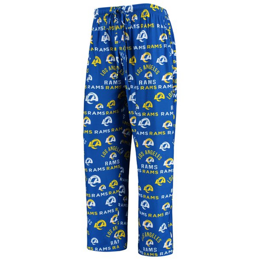 LOS ANGELES RAMS MEN'S FLAGSHIP ALL OVER PRINT PAJAMA PANTS