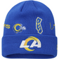 LOS ANGELES RAMS IDENTITY KNIT BEANIE HAT