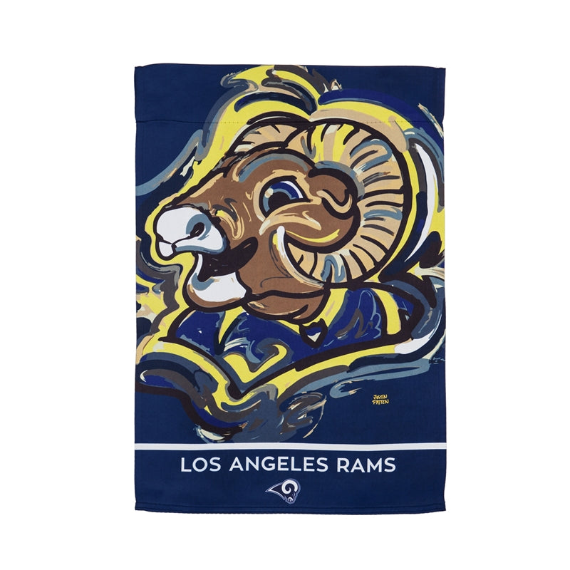 LOS ANGELES RAMS JUSTIN PATTEN GARDEN SUEDE FLAG