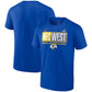 LOS ANGELES RAMS MEN'S 2021 BLOCKADE FAVORITE DIVISION CHAMPS T-SHIRT