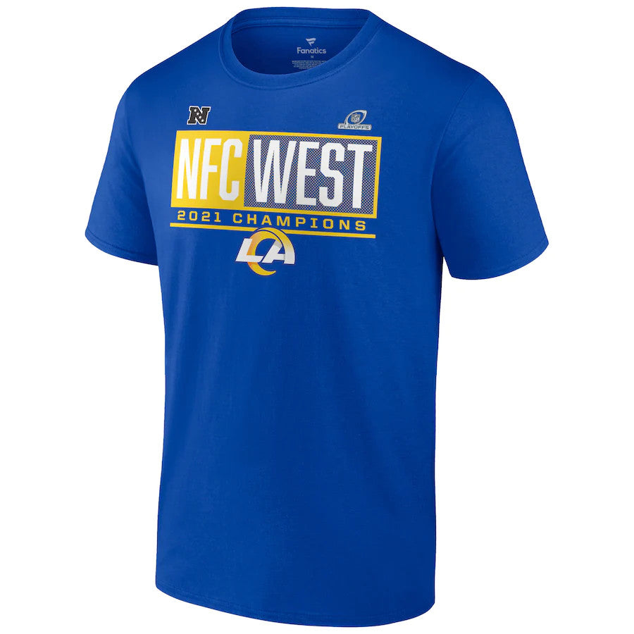 LOS ANGELES RAMS MEN'S 2021 BLOCKADE FAVORITE DIVISION CHAMPS T-SHIRT
