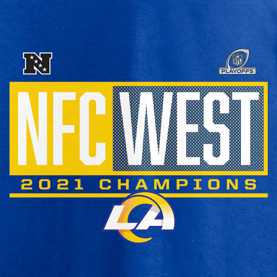 LOS ANGELES RAMS MEN'S 2021 BLOCKADE FAVORITE DIVISION CHAMPS T-SHIRT