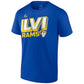 LOS ANGELES RAMS HOMBRE 2021 SBLIV TILTED ROSTER CAMISETA