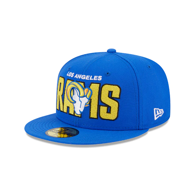 LOS ANGELES RAMS HOMBRE 2023 NFL DRAFT ALT SOMBRERO 59FIFTY AJUSTADO