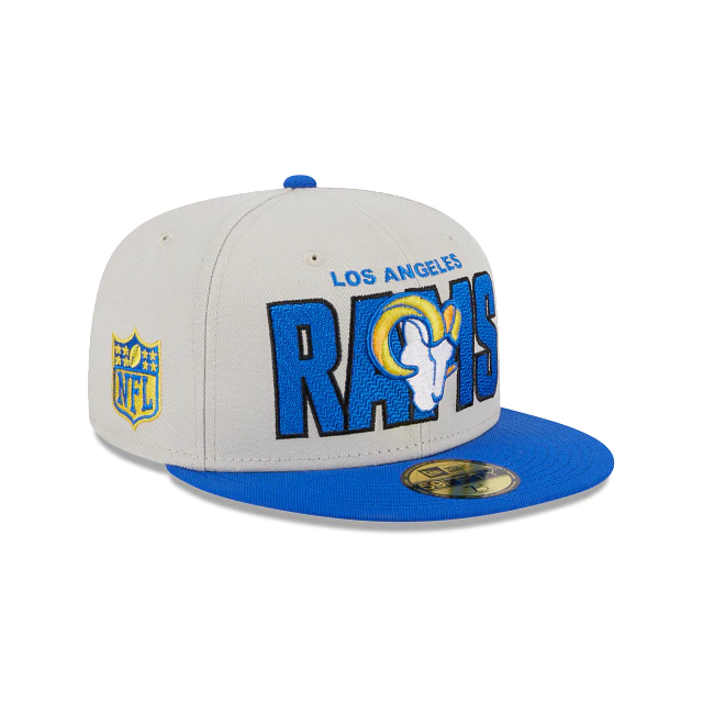 LOS ANGELES RAMS HOMBRE 2023 NFL DRAFT SOMBRERO 59FIFTY AJUSTADO