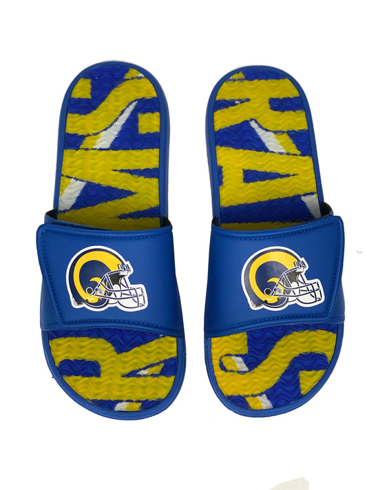 LOS ANGELES RAMS MEN'S GEL SLIDES