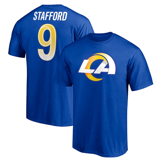 LOS ANGELES RAMS MEN'S MATTHEW STAFFORD PLAYMAKER T-SHIRT