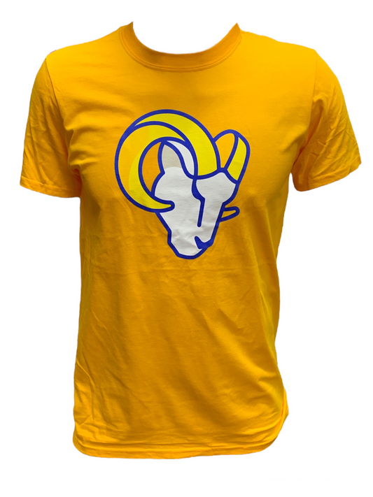 CAMISETA PRIMARIA CON LOGOTIPO PARA HOMBRE LOS ANGELES RAMS - ORO