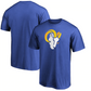 LOS ANGELES RAMS MEN'S PRIMARY LOGO TEE - ROYAL BLUE