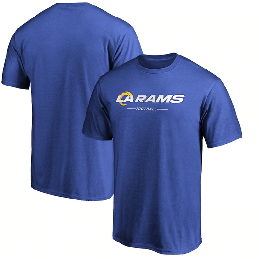 CAMISETA LOCKUP DEL EQUIPO PARA HOMBRE LOS ANGELES RAMS - AZUL