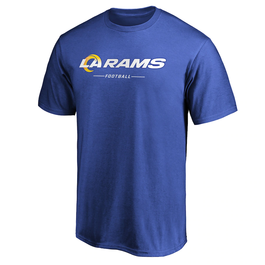 CAMISETA LOCKUP DEL EQUIPO PARA HOMBRE LOS ANGELES RAMS - AZUL