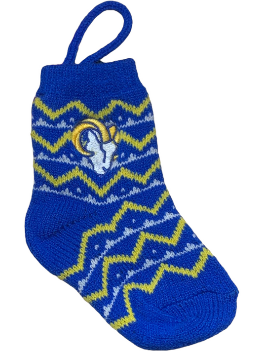 LOS ANGELES RAMS MINI CALCETINES ADORNO DE NAVIDAD