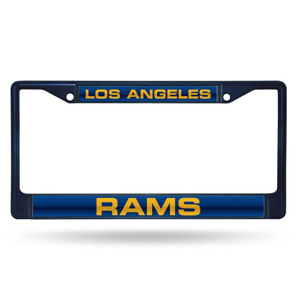 LOS ANGELES RAMS NAVY TB LASER LICENSE PLATE