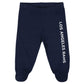 LOS ANGELES RAMS NEWBORN 3-PIECE FOOTED PAJAMA SET