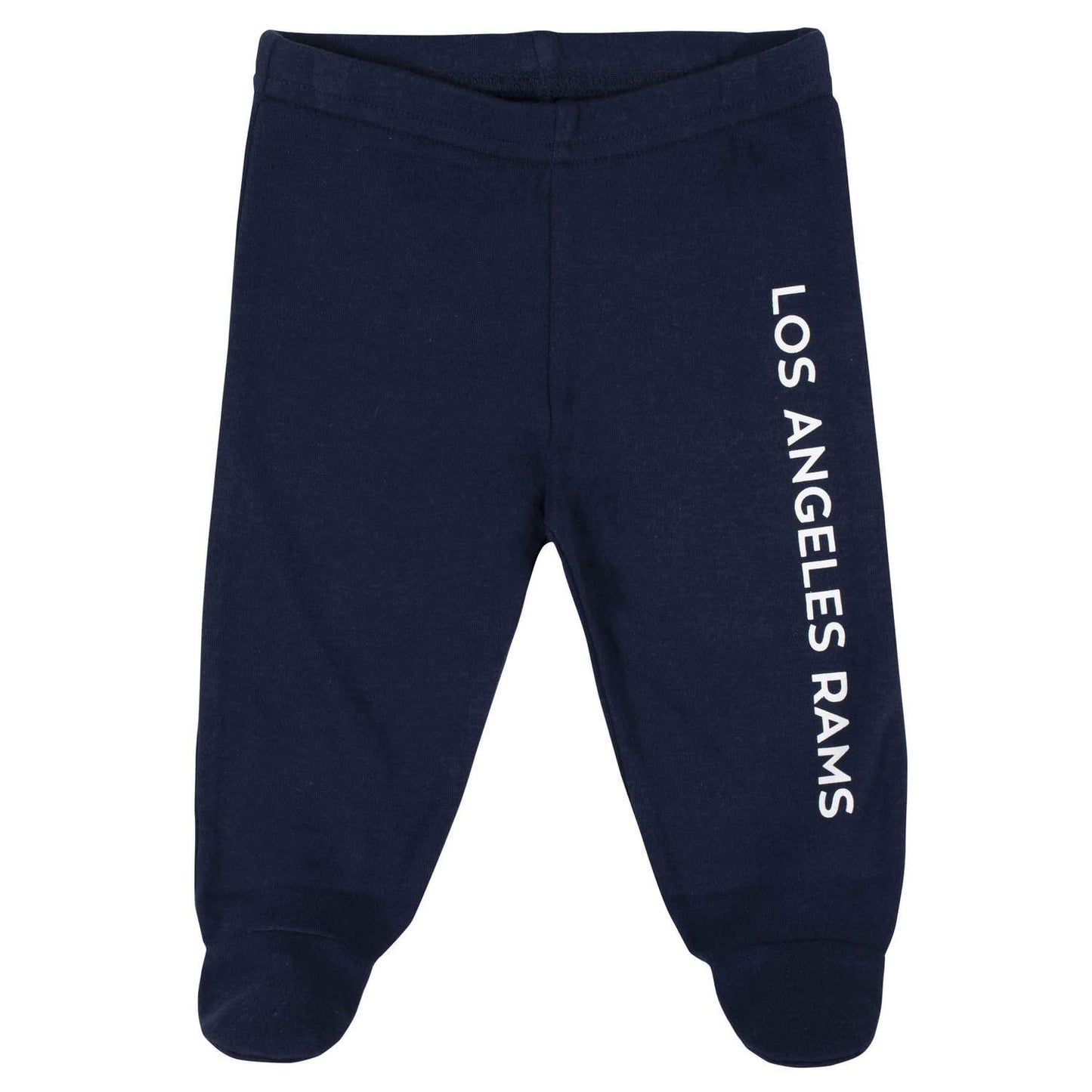 LOS ANGELES RAMS NEWBORN 3-PIECE FOOTED PAJAMA SET