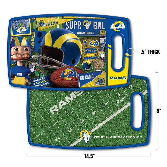 LOS ANGELES RAMS RETRO CUTTING BOARD