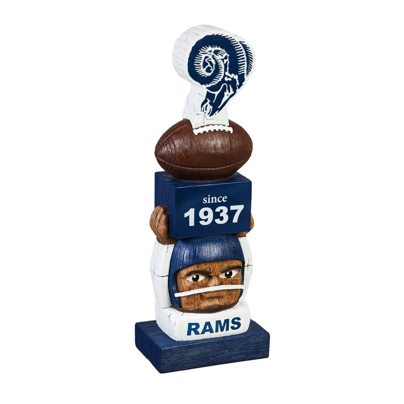 LOS ANGELES RAMS GARDEN TIKI TOTEM STATUE - RETRO