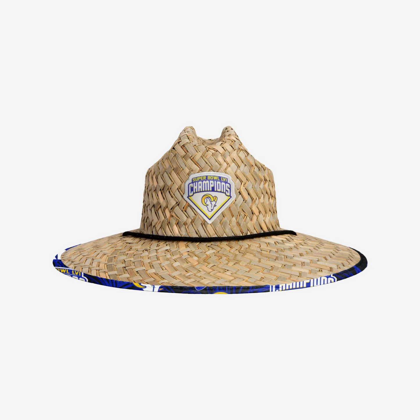 LOS ANGELES RAMS SUPER BOWL LVI CHAMPS SOMBRERO DE PAJA