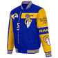 CHAQUETA DE SARGA DE POLIÉSTER LOS ANGELES RAMS SBLVI CHAMPS