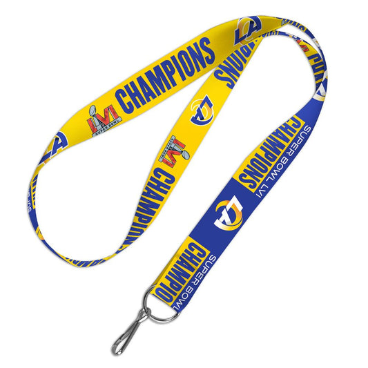 LOS ANGELES RAMS SUPER BOWL LVI CHAMPS 1" LANYARD